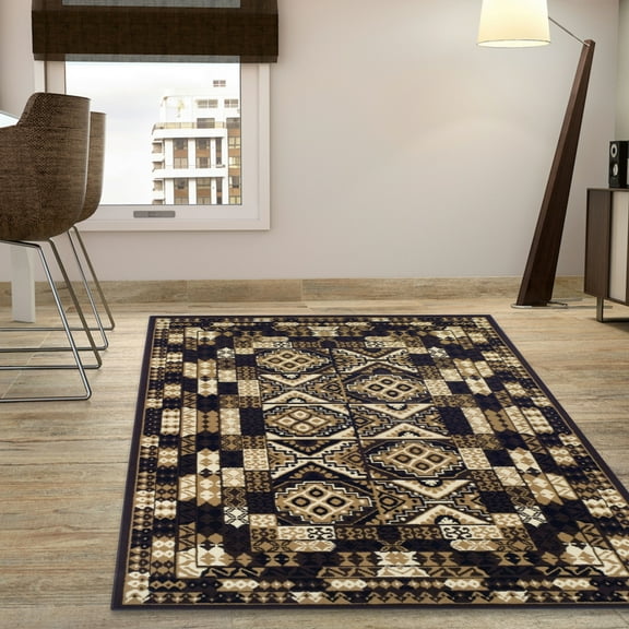 Superior Macon Geometric Indoor Area Rug, Multi Colored, 8' x 10'