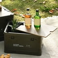 thumbnail image 3 of Caja Plegable Apertura Lateral Con Ruedas para Acampar Al Aire Libre Caja Almacenamiento Con Tapa Caja Almacenamiento Libros Ropa Caja Baúl (verde), 3 of 7