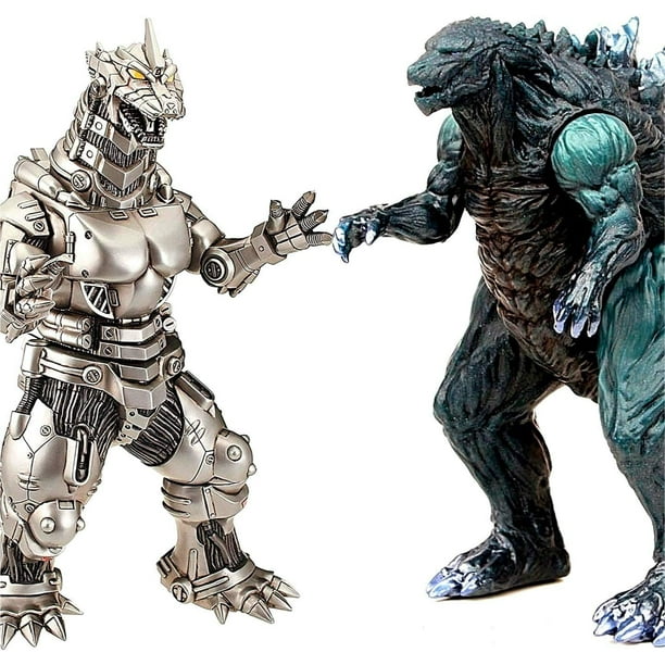 2PCS Big Godzilla Earth MechaGodzilla Figures King of The Monsters