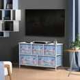 thumbnail image 2 of Sorbus Dresser with 5 Drawers - Furniture Storage Chest for Kid’s, Teens, Bedroom, Nursery, Playroom, Clothes, Toys - Steel Frame, Wood Top, Fabric Bins&nbsp;, 2 of 5