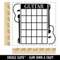 thumbnail image 2 of Split Acoustic Guitar Chord Chart Square Rubber Stamp Stamping Scrapbooking Crafting - Medium 1.75in, 2 of 7