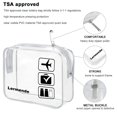 thumbnail image 3 of Neceser Lermende, bolsa de viaje transparente aprobada por la TSA, paquete de 3, 3 of 7