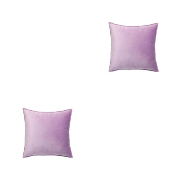 Advancent Funda de cojín de asiento Funda de almohada decorativa Luz Púrpura claro 50x50cm 2piezas