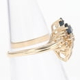 thumbnail image 4 of Rag Jewels 3.00 Ct Marquise Cut Sapphire & Diamond Engagement Wedding Cocktail Band Ring 14K Yellow Gold Plated 925 Sterling Silver For Women's -10, 4 of 5
