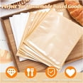 thumbnail image 5 of 7.1x7.8 Inch Paper Bakery Bagel Bags with Window,100 Pack Cookie Packaging Bags with Seal, Heat Sealable Grease Resistant To Go Single Cookie Bagsfor Treat, Donut, Cake Slice, Scone, Brownie, 5 of 7