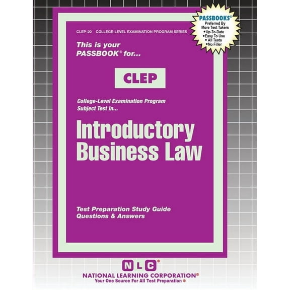 College Level Examination Program Introductory Business Law, Book 20, (Paperback)