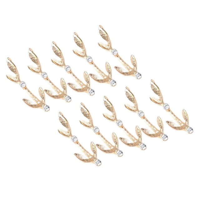 Abbracc 10x Alloy Rhinestone Embellishments Flatback Rhinestone Button DIY Art Craft