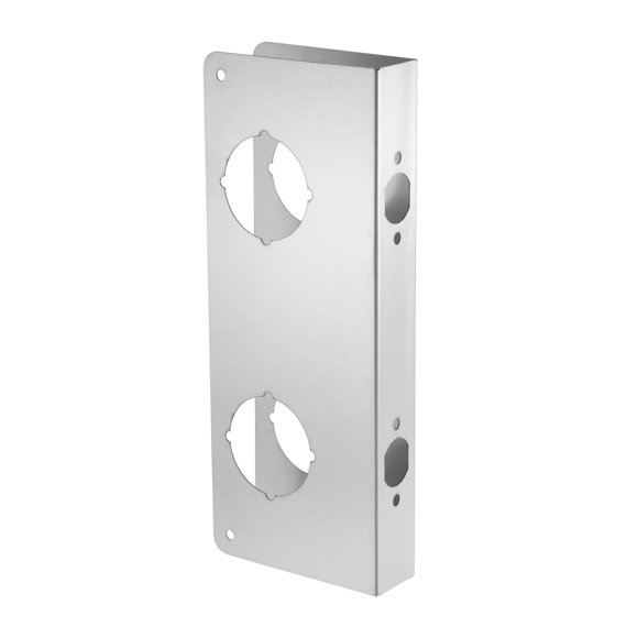 Refuerzo para puerta NAUBEA de acero inoxidable 14 x 28 cm
