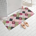 thumbnail image 2 of Pioneer Flower Floral Print Pattern Bathroom Rugs Mat, Non Slip Microfiber Bathroom Rug with Rubber Backing, Soft Mats for Bathroom Floor Tub Shower, 24"x60", 2 of 5
