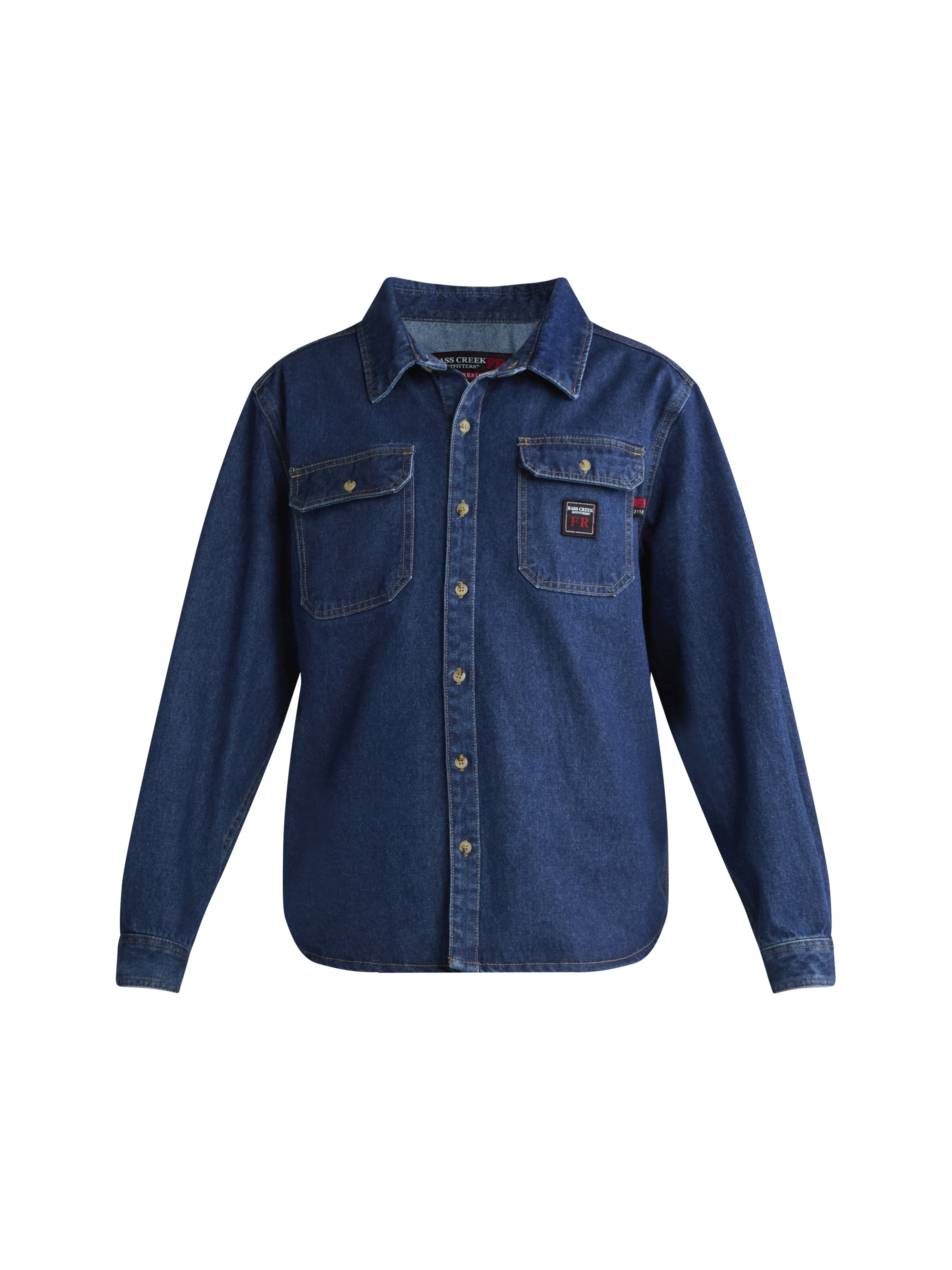 Bass Creek Outfitters men's FR Denim Work Shirt - 11 cal/cm2