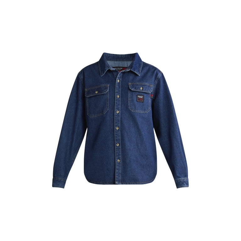 Bass Creek Outfitters Men's Flame Resistant Denim Work Shirt photo 2