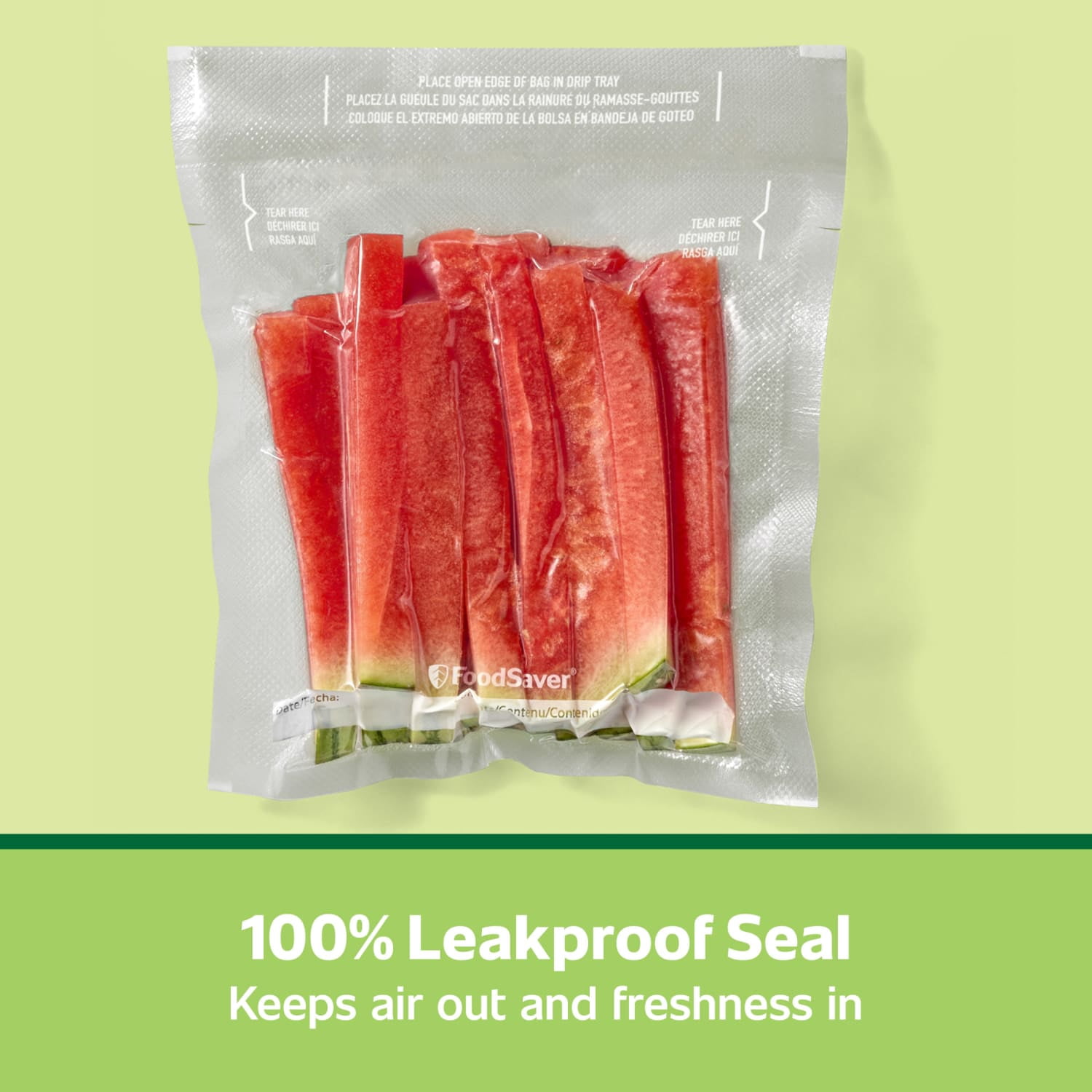 (5 pack) FoodSaver Gallon Vacuum Sealer Bags (11" x 14"), 12-Count BPA-Free Vacuum Seal Bags for Food Storage and Meal Prep, Works With FoodSaver Vacuum Sealer Machines