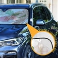 thumbnail image 3 of ALAZA Peach Flowers Windshield Sun Shade Car Foldable Sun Visor Block UV Rays Protector 55"x27.6", 3 of 8