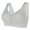 Light Gray, variant on Samickarr Supportive Wireless Bra for Women Front Button Closure Bra No Underwire Seamless Full Coverage Push-Up Bra for Everyday Active Sports