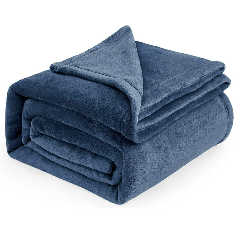 大人女性の Cozy Soft - Blue Mineral Size King Blankets Fleece Comfort アウトドア寝具