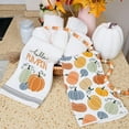 thumbnail image 5 of Fall Kitchen Towels for Fall Decor, Hello Pumpkin Orange Autumn Dish Towels 18x26 Inch Set of 2,Farmhouse Home Thanksgiving Harvest Vintage Decorations, 5 of 6