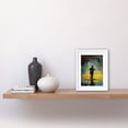 thumbnail image 2 of Street Musician Playing Violin After the Rain Artwork Framed Wall Art Print 9X7 Inch, 2 of 5