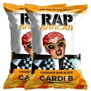 Rap Snacks Cheddar Bar-B-Que "Cardi B" Flavored Potato chips Net Wt 2.75oz (2)