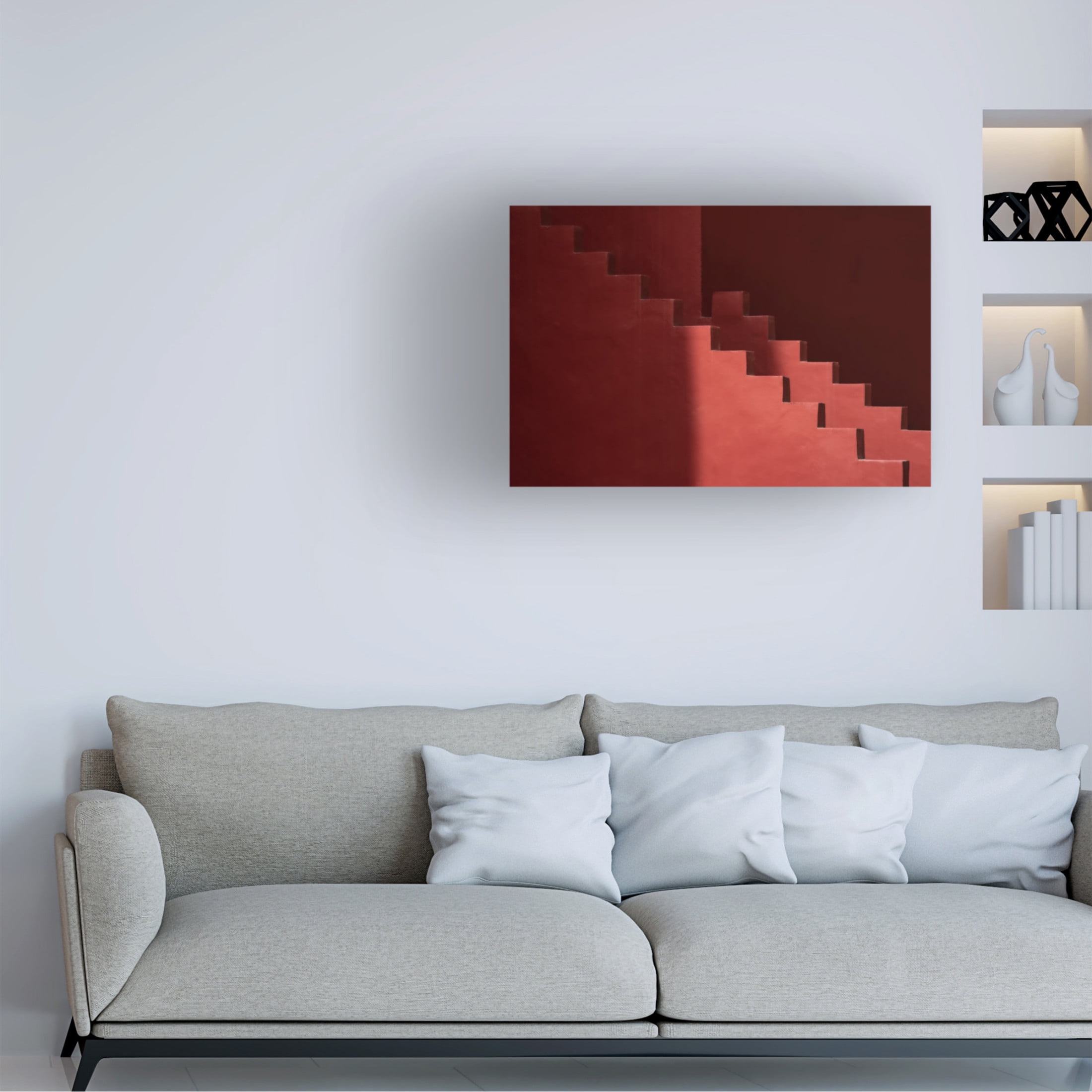 Trademark Fine Art Linda Wride Muralla Roja 12 Canvas Wall Art