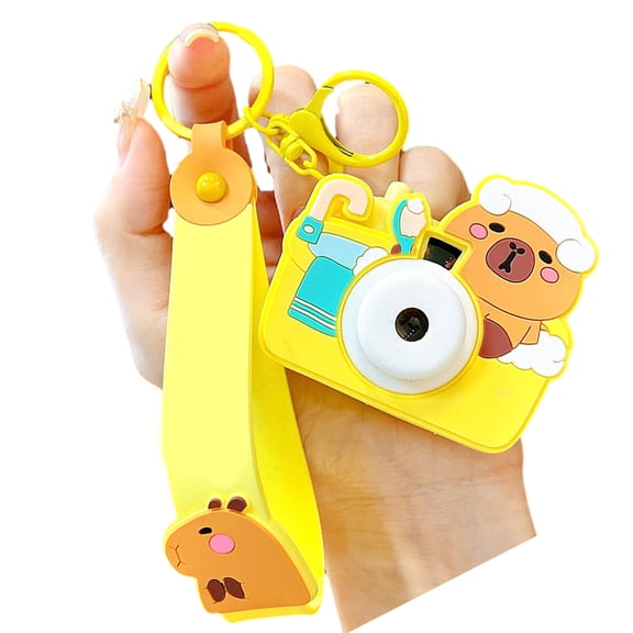 Fun Camera Keychain Feature Projector Multiple Color Portable Design Practical Accessory Ornament for Gifting