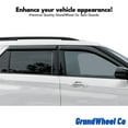 thumbnail image 3 of Window Deflectors Smoke Tinted Tape-On Side Window Vent Visor Deflectors Rain Guards Compatible with Honda Pilot 2023-2025 - 4 pcs. GW0940, 3 of 8