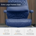thumbnail image 6 of Okeysen Modern Leather Office Chair, High Back Conference Room Chairs Mid-Century Reclining Office Chair with Removable Pillow, Padded Executive Office Chair for Home, Office., 6 of 13