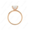 thumbnail image 2 of Cora Jewellery 2CT Heart Moissanite Simple Solitaire Engagement Ring For Women, 10K Rose Gold, 2 of 5