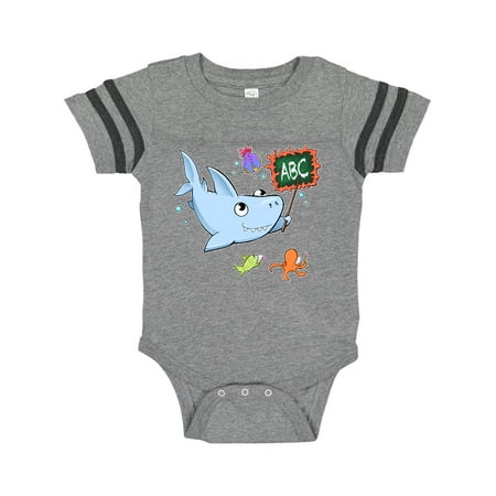 

Inktastic Teacher Shark with School of Fish Gift Baby Boy or Baby Girl Bodysuit
