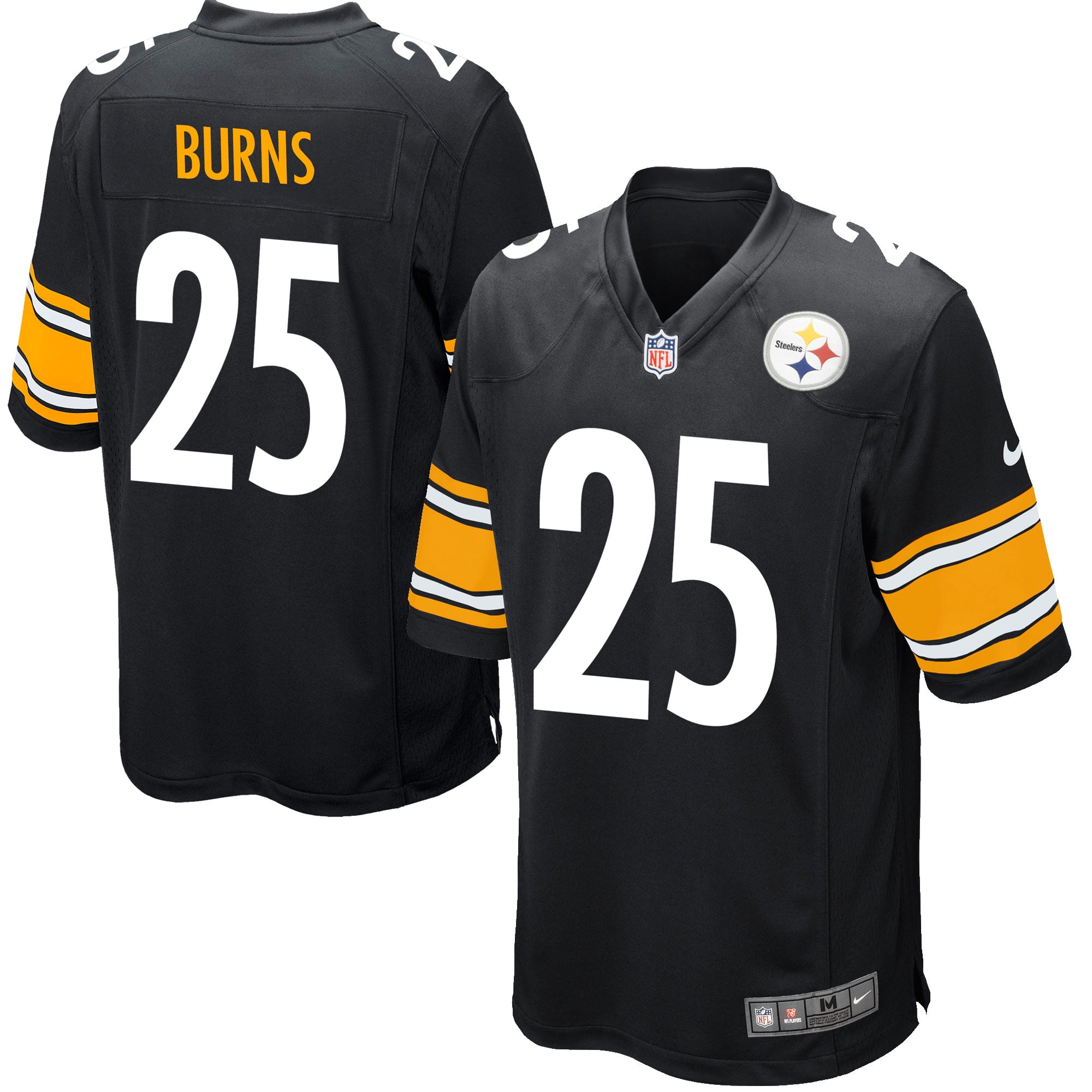 Artie Burns Pittsburgh Steelers Nike Game Jersey - Black - Walmart.com