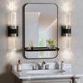 thumbnail image 4 of Modern Hexagonal Crystal Wall Sconce with Built-in LED Light, Dimmable 3000K Warm White for Bedroom, Bathroom, Living Room, 4 of 10