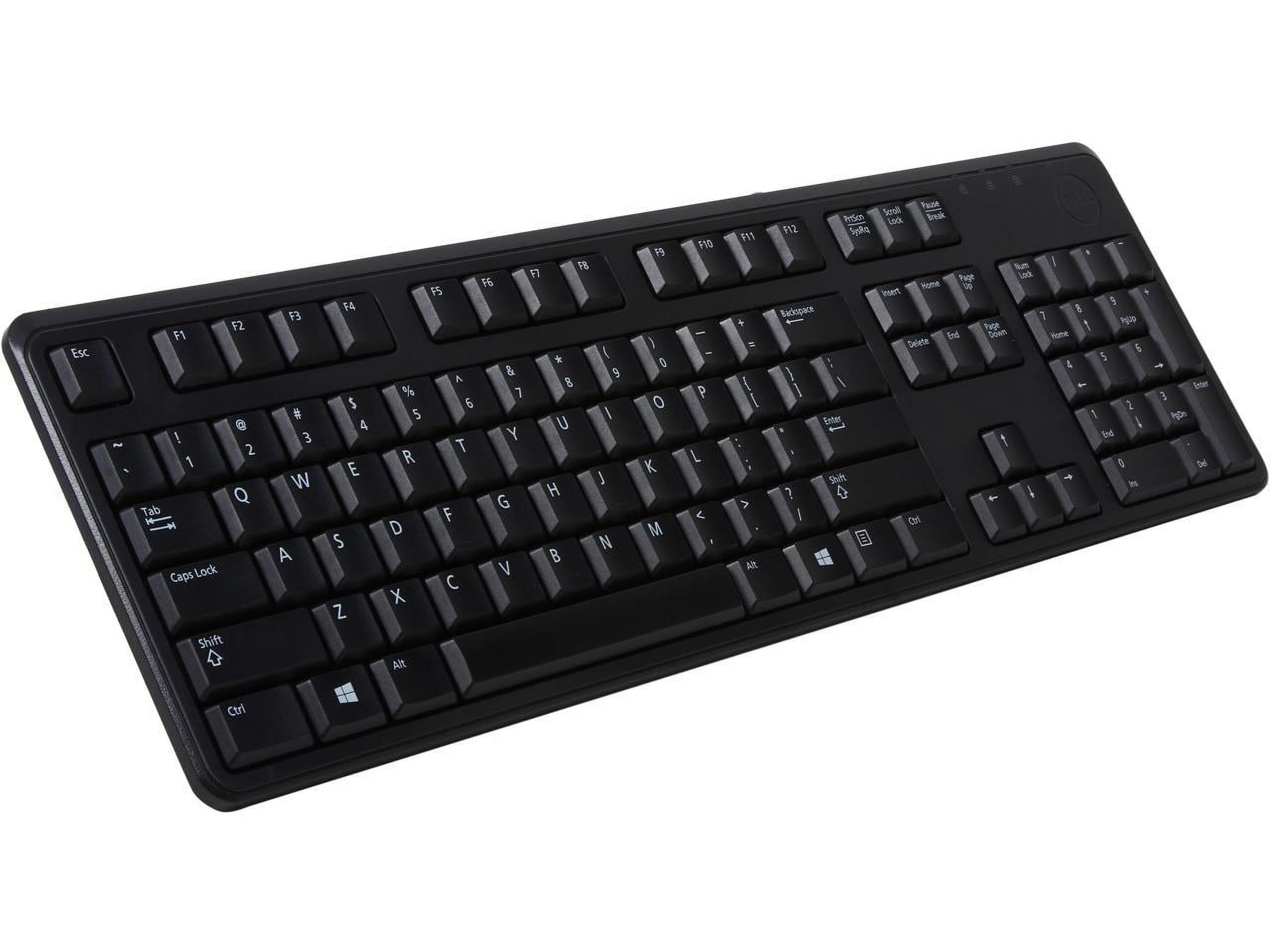 Dell KB212-B USB Wired Keyboard QuietKey 104-Key Black C638N