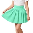 thumbnail image 3 of Jinhomg Girls' Tennis Skirt with Built-in Shorts Kids Pleated Athletic Skort Elastic Waist Ribbed Underneath for Girls 5-16 Years School Sports, 3 of 7