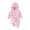 Pink, variant on Infant Romper Outfits for Girls 5 Months Baby Clothes Girls Rompers Long Sleeve Shorts Baby Girl Cat Pajamas Boys Cute Romper Jumpsuit Long Sleeve Hooded Bear Print Toddler Outfit Soft Pink 6-9 Months