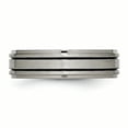 thumbnail image 3 of Titanium Enameled Flat 6mm Satin Polished Band, 3 of 10