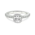 thumbnail image 4 of 2 Carat IGI Certified Cushion Shape Lab Grown Diamond Engagement Ring | 14K White Gold | Lumina Halo Diamond Eternity Lab Diamond Ring | FG-VS1-VS2 Quality Friendly Diamonds, 4 of 6