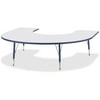 Jonti-Craft Kydz Activity Table - Horseshoe-Color:Gray/navy,Size:66" X 60" 11" - 15"