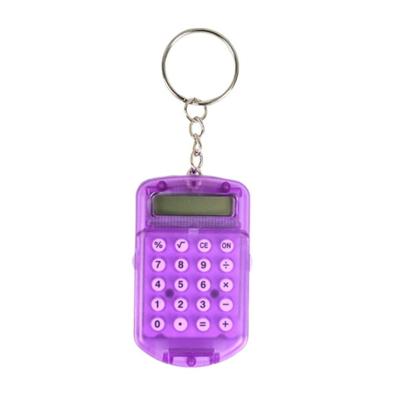 YgkuHd Keychain Calculator Small Calculator Keyring Mini Calculator Office Calculator Mini Digital Calculator Calculator Key Ring Portable Electronic Calculator,Purple