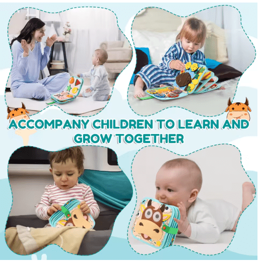 Educational Sensory Toy Animals Sensory Books Early Development Interactive Quiet Books Reusable Felt Book Soft Baby Felt Books
