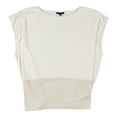 thumbnail image 1 of Alfani Womens Seamed Sleeveless Blouse Top white L, 1 of 3