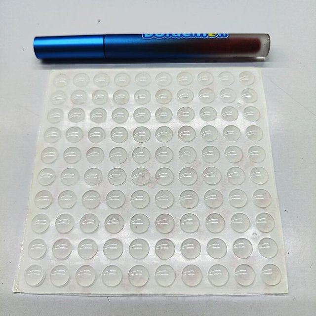 Almohadilla de pie de silicona antideslizante para muebles, resistente al desgaste, de grano anticolisión de silicona transparente cilíndrica semiesférica, 1000 piezas