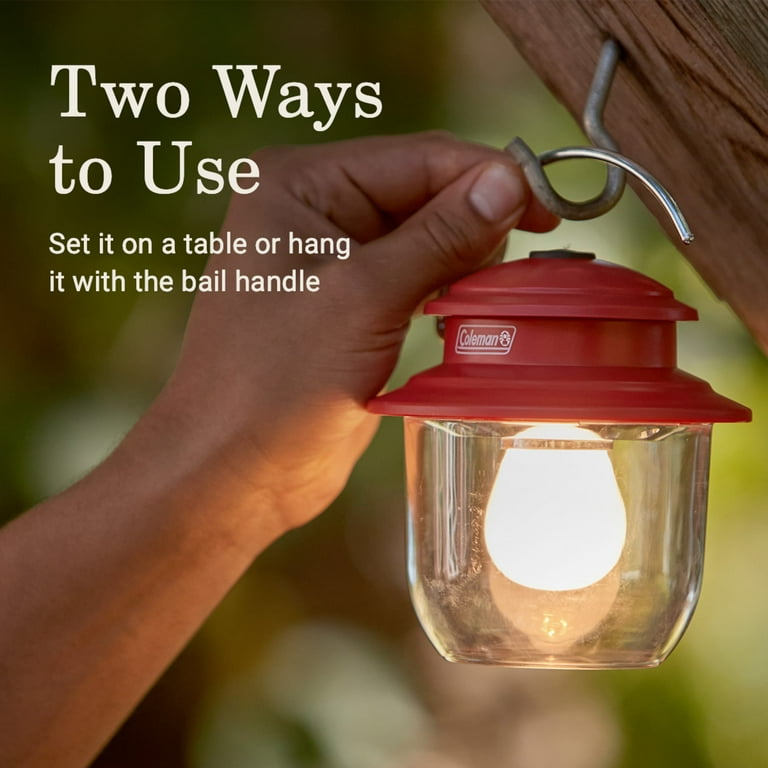 Coleman Classic 300 Lumens LED Lantern, Red - Walmart.com