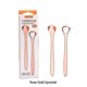 thumbnail image 2 of Limpiador raspador de lengua para adultos, cepillo de lengua de metal de acero inoxidable de grado quirúrgico, kit dental profesional para eliminar el mal aliento, oro rosa, 2 piezas, 2 of 5
