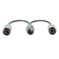 thumbnail image 1 of XLR Splitter Cable, Safe Beautiful And Durable XLR Adapter With Zinc Alloy Shell Plug For Mixers Microphones Speakers, Amplifiers, Stage Lights Control, 1 of 8
