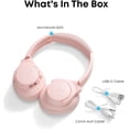 thumbnail image 2 of Soundcore by Anker Q20i Hybrid Active Noise Cancelling Headphones, Wireless Over-Ear Bluetooth, 40H Long ANC Playtime, Hi-Res Audio, Big Bass, Customize via an App, Transparency Mode (Pink), 2 of 7