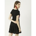 thumbnail image 2 of Moomaya Solid Viscose Short Sleeves Embroidered Dress, Beach Summer Short Dress, 2 of 8
