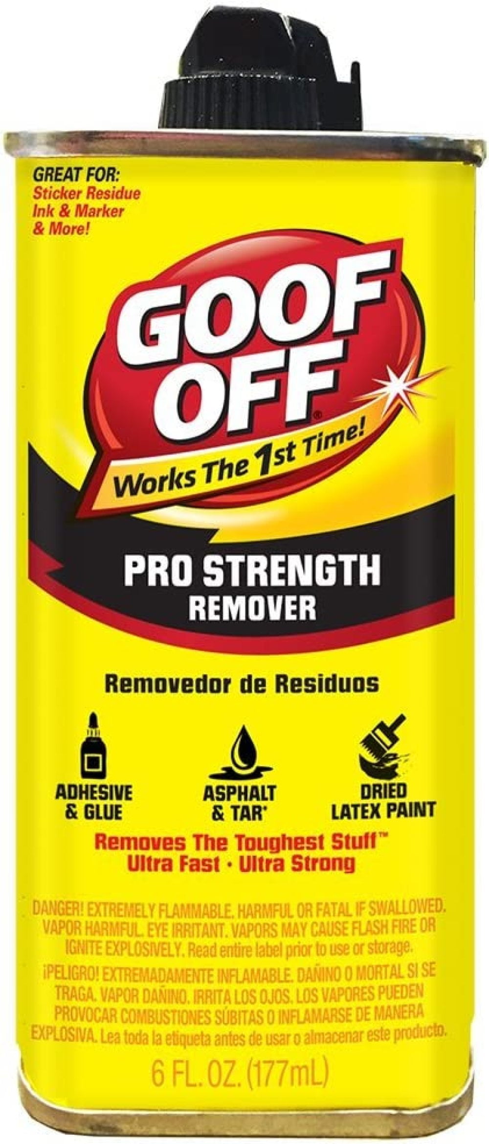 Goof Off FG661 Professional Strength Remover, 6 oz