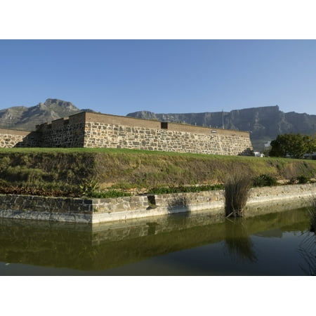 Hopes Castle - Redoubt of Castle of Good Hope with Table Mountain in the background Cape Town Western Cape Province South Africa Poster Print