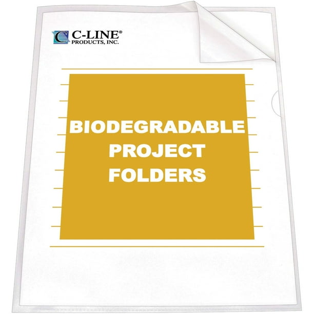 CLine Project Folders, Reduced Glare, Polypropylene, Letter Size, 25