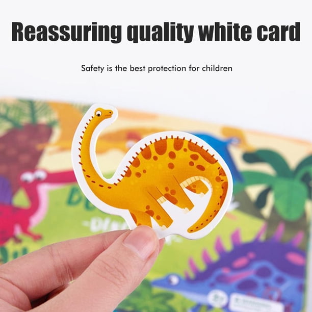 Libro de actividades de aprendizaje, libro ocupado, dinosaurio, animal, libro ocupado, juguetes sensoriales para niños, durabilidad extendida