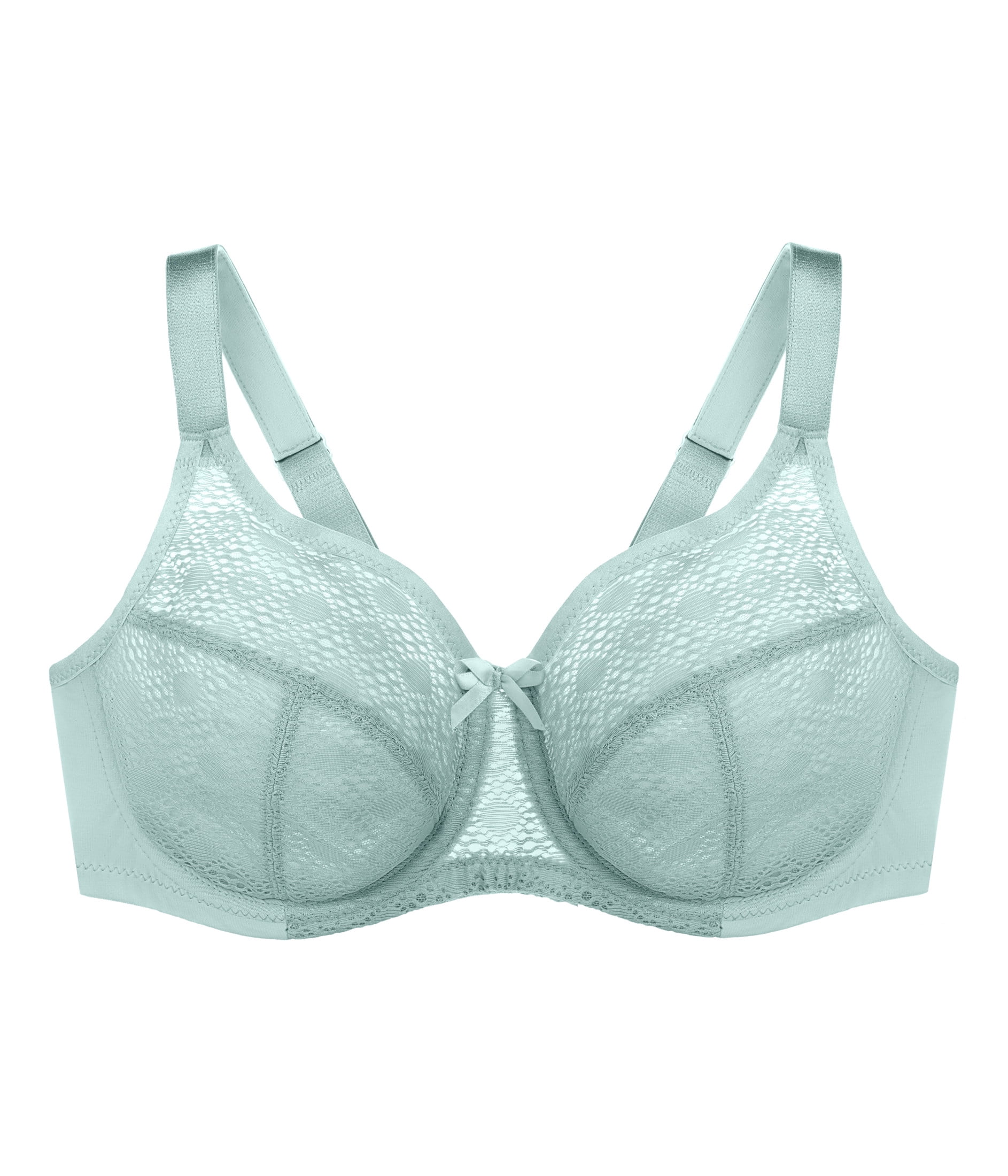 Glamorise Lace Comfort WonderWire Underwire Bra 9855 (Women's & Women's Plus)
